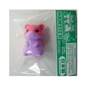 Iwako Japanese Eraser Hamster - Red/Purple
