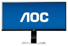 AOC - 34" IPS LED HD 21:9 Ultrawide Monitor - Black