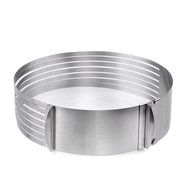 Yoofor Adjustable Layer Slicer Stainless Steel Cake Ring 9.5 - 12 inch