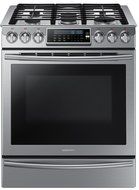 Samsung NX58H9500WS Slide-In Stainless Steel Gas Range with 5 Sealed Burners, 30-Inch