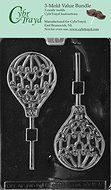 CybrTrayd K046-3BUNDLE Hot Air Balloon Lolly Chocolate Candy Mold with Exclusive Copyrighted Chocolate Molding...