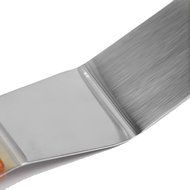 Angelduck Stainless Steel Blade Wood Handle Angled Icing Spatula, 8&quot;