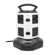 Power Strip Surge Protector, Bukm Smart 6-Outlet with 4-USB Surge Protection Power Socket 110-250V Worldwide Voltage... N15