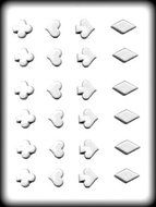 Heart, Diamond, Club And Spade Hard Candy Molds