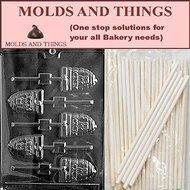 Molds and Things BE MY HONEY LOLLY Chocolate Candy Mold With Exclusive Copyrighted Chocolate Making Instruction...