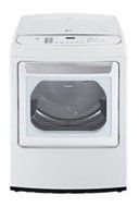 LG DLGY1702WE SteamDryer 7.3 Cu. Ft. White With Steam Cycle Gas Dryer - Energy Star