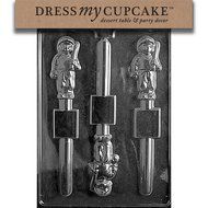 Dress My Cupcake DMCS078 Chocolate Candy Mold, Baseball Player Pretzel