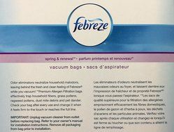 Febreze Vacuum Bags, Hoover Style Y, Pack of 3 N3
