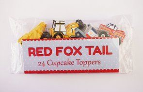 24 Truck Tractor Cupcake Toppers - Red Fox Tail &trade;