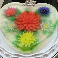 Gelatin Art Tools Bowl 3pcs/set Stainless Steel 3d Jelly Cake Tools Bowl 3/4 Qt N2