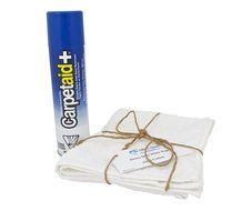 10 Oz. CarpetAid + (10 Cans) with 3 Heavy Duty White Rags N6