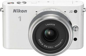 Nikon 1 J2 10.1 MP HD Camera with 11-27.5mm f/3.5-5.6 Lens (White)