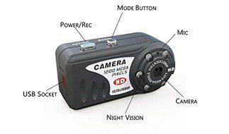 Ir Night Vision Metal Mini Camcorder Web Camera Thumb Mini Dv Digital Camera Video Sound Recorder Hd DVR N4