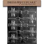 Dress My Cupcake Chocolate Candy Mold, Cross Lollipop