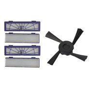 Canserin 4PC Filter + 1PC Vacuum Cleaning Robots Side Brushes Replacement for Neato Botvac 70e 75 80 85