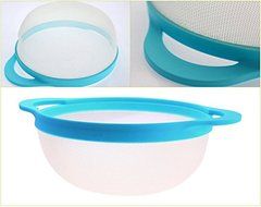 8 Piece Compact Food Preperation Set Nested Mixing Bowls