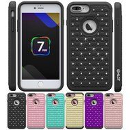 iPhone 7 Plus Case, [5.5 Inch] by HLCT, Soft Interior Silicone Bumper &amp; Hard Shell Solid PC Back, Shock-Absorption... N19