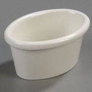 Bone Oval Melamine Ramekin 2 Ounce -- 48 per case