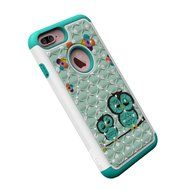 iPhone 7 Plus Case, [5.5 Inch] by HLCT, Soft Interior Silicone Bumper &amp; Hard Shell Solid PC Back, Shock-Absorption... N24