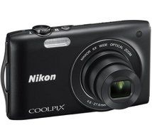 Nikon COOLPIX S3200 16 MP Digital Camera with 6x Zoom NIKKOR Glass Lens and 2.7-inch LCD (Black)