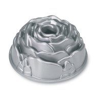 Nordic Ware Platinum Rose Cast Aluminum Bundt Pan N2