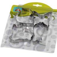 Stainless Steel DIY Cartoon Cookie Cake Mold (4-Pieces Pack)