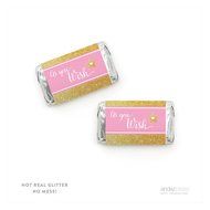 Andaz Press Sparkle Princess Birthday Collection, Happy Birthday Water Bottle Labels, 20-Pack N5