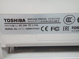 Toshiba B-EV4D-GS14-QM-R BEV4D Direct Thermal Desktop Printer, 203 dpi, 5 ips, SER/PAR/USB/ETH, 4" Wide
