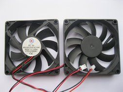 2 pcs Brushless DC Cooling Fan 5V 8015S 9 Blades 2 wire 80x80x15mm Sleeve-bearing Skywalking N2