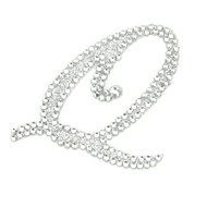 Rhinestone Alphabet Monogram Stickers Letter Initial Wedding Favor Invitation(Letter N) N3