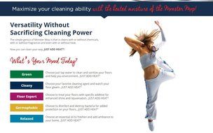 Euroflex MC1 Monster Mop Hot &amp; Cold Floor Cleaner - Exothermic Energy Clean Heat Technology - Use As a Dry Mop... N7