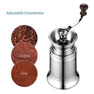 Ecooe Manual Coffee Grinder Stainless Steel Manual Grinder Ceramic Burr Coffee Mill for Consistent Fine Grind.