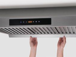 30" Europe Touch Control Baffle Filter Under Cabinet Stainless Steel Range Hood WL-0070275 N5