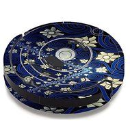 Skin Decal Vinyl Wrap For IRobot Roomba 650 655 Vacuum / Flowers And Swirls