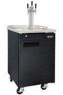Kegco Commercial Grade Homebrew Kegerator Four Faucet Ball Lock Keg Dispenser Black N42