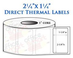 50 Rolls - 2.25x1.25 Direct Thermal Labels for Zebra GC420d GC420t GK420d GK420t GX420d GX420t LP2824 LP2422 TLP2824...