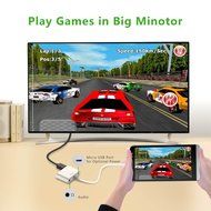 Ugreen Active Micro HDMI to HDMI VGA Video Converter Adapter with 3.5mm Audio Jack and Micro-USB Power for Ultrabooks... N7