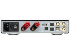 NuForce DDA120 Powerful Integrated Digital Amp with BTR1 Bluetooth Receiver Dongle Included (Silver) N2