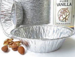 Disposable Aluminum 5" Tart Pan/individual Pie Pan/Small Pot Pie Pan #501 (50)