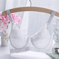 PHOTNO Women Push Up Deep V Ultrathin Underwire Padded Lace Brassiere Bra Big Size N2