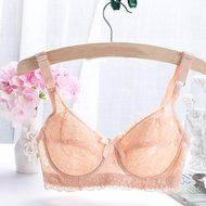 PHOTNO Women Push Up Deep V Ultrathin Underwire Padded Lace Brassiere Bra Big Size N3