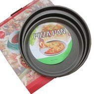 NonStick Carbon Steel 13-inch Pizza Pan 0.8" Depth Deep Dish Round Cake Pan