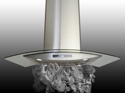 AKDY New 30" European Style Island Mount Stainless Steel Glass Range Hood Vent Touch Control AZ-688I/CS14 30" N8