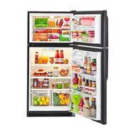 Haier HRT18R1APB 29.20" Freestanding Top Freezer Refrigerator with 18.1 cu. ft. Total Capacity, 2 Glass Shelves... N2