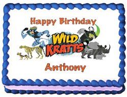 Wild Kratts Edible Frosting Sheet Cake Topper #2 - 1/4 Sheet