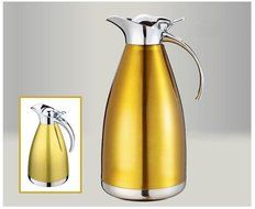 MEGOOD 1.5L Stainless Steel Coffee Carafe Home Vacuum Insulation Pot(Red)