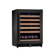 KingsBottle PRO Series 25 Bottle Single Zone Wine Cooler, Black N18