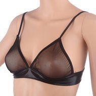 Obula(TM) women triangle bra mesh lined unpadded bra Bralette Bustier Corset Crop Top lingerie bra Intimates Underwear... N3