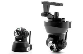 Budget Plug and Play IP Camera &quot;Securas&quot; - 1/4 Inch CMOS, 10m Nightvision, Pan + Tilt, Motion Detection N6