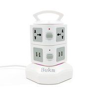 Power Strip Surge Protector, Bukm Smart 6-Outlet with 4-USB Surge Protection Power Socket 110-250V Worldwide Voltage... N25